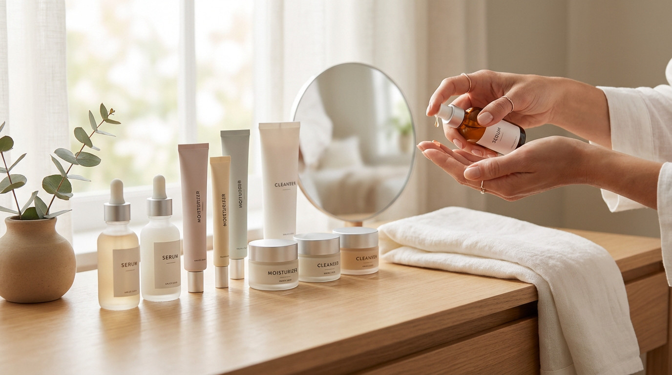 Routine beauté visage