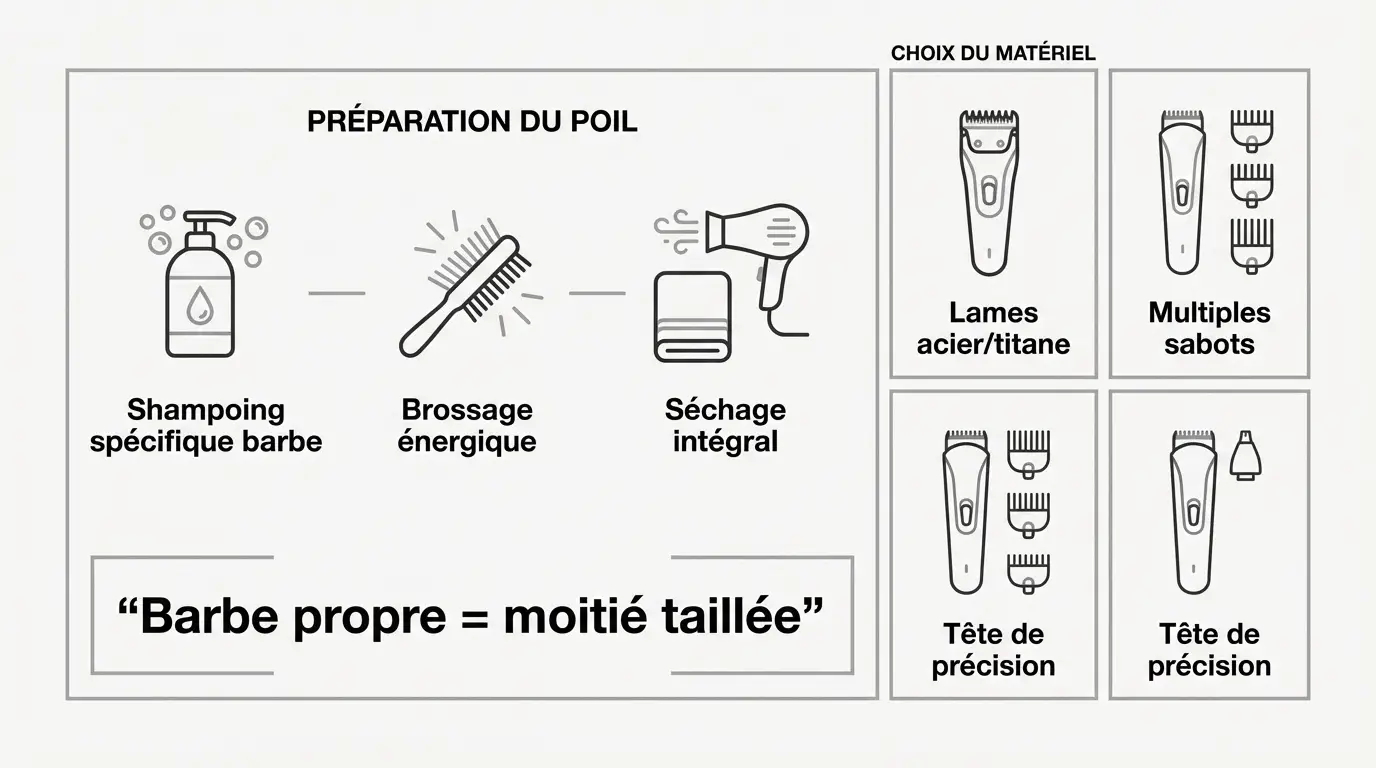 Matériel de taille de barbe