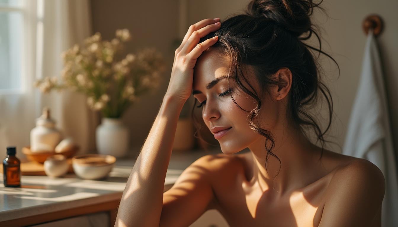 apprenez à apaiser votre cuir chevelu irrité grâce à un rituel simple en 4 étapes, pour retrouver confort et bien-être au quotidien.