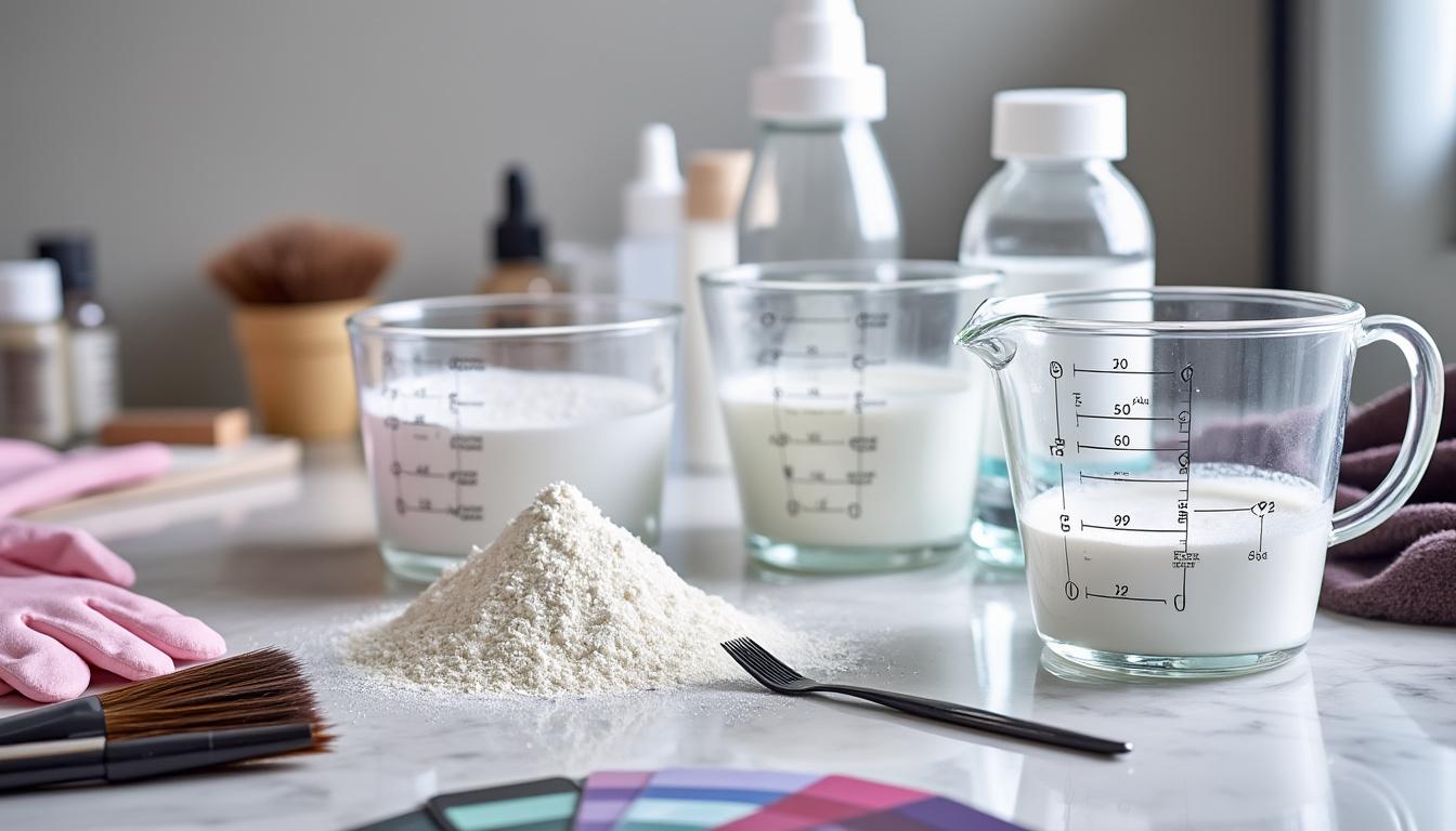 découvrez le guide ultime pour maîtriser les doses de poudre décolorante et d'oxydant, avec les ratios et volumes essentiels pour des résultats parfaits à chaque utilisation.