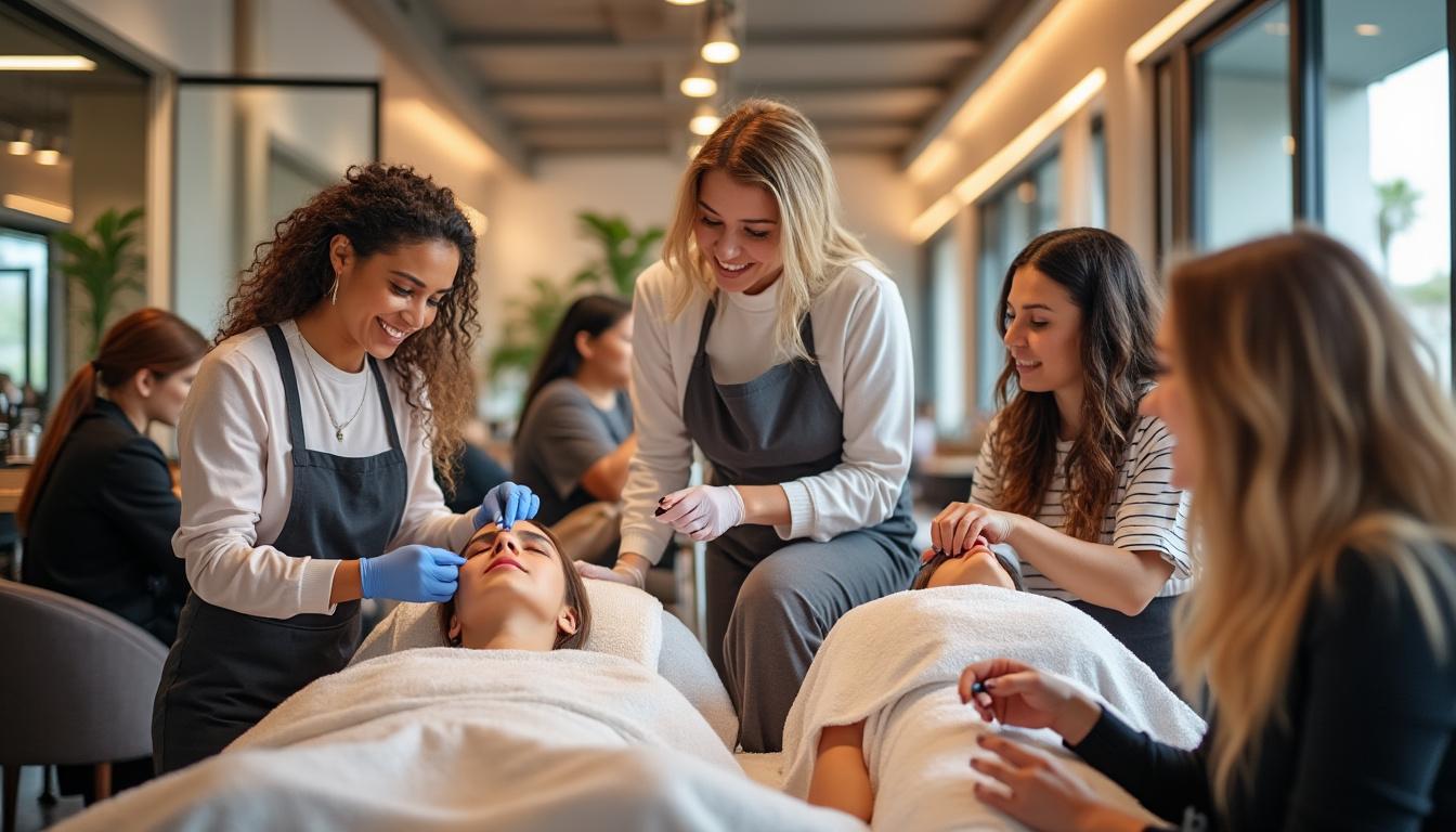 découvrez l'inauguration d'un salon de beauté innovant qui place la formation au centre de son projet, offrant des services d'excellence et un apprentissage unique, présenté par le maine libre.