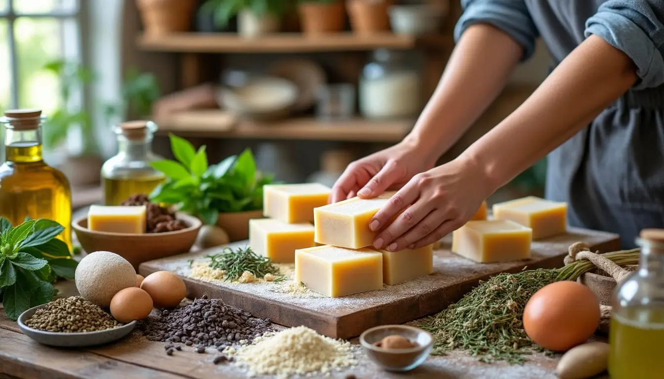 découvrez nos savons surgras faits main, parfaits pour prendre soin des peaux sèches et sensibles avec des ingrédients naturels et doux.