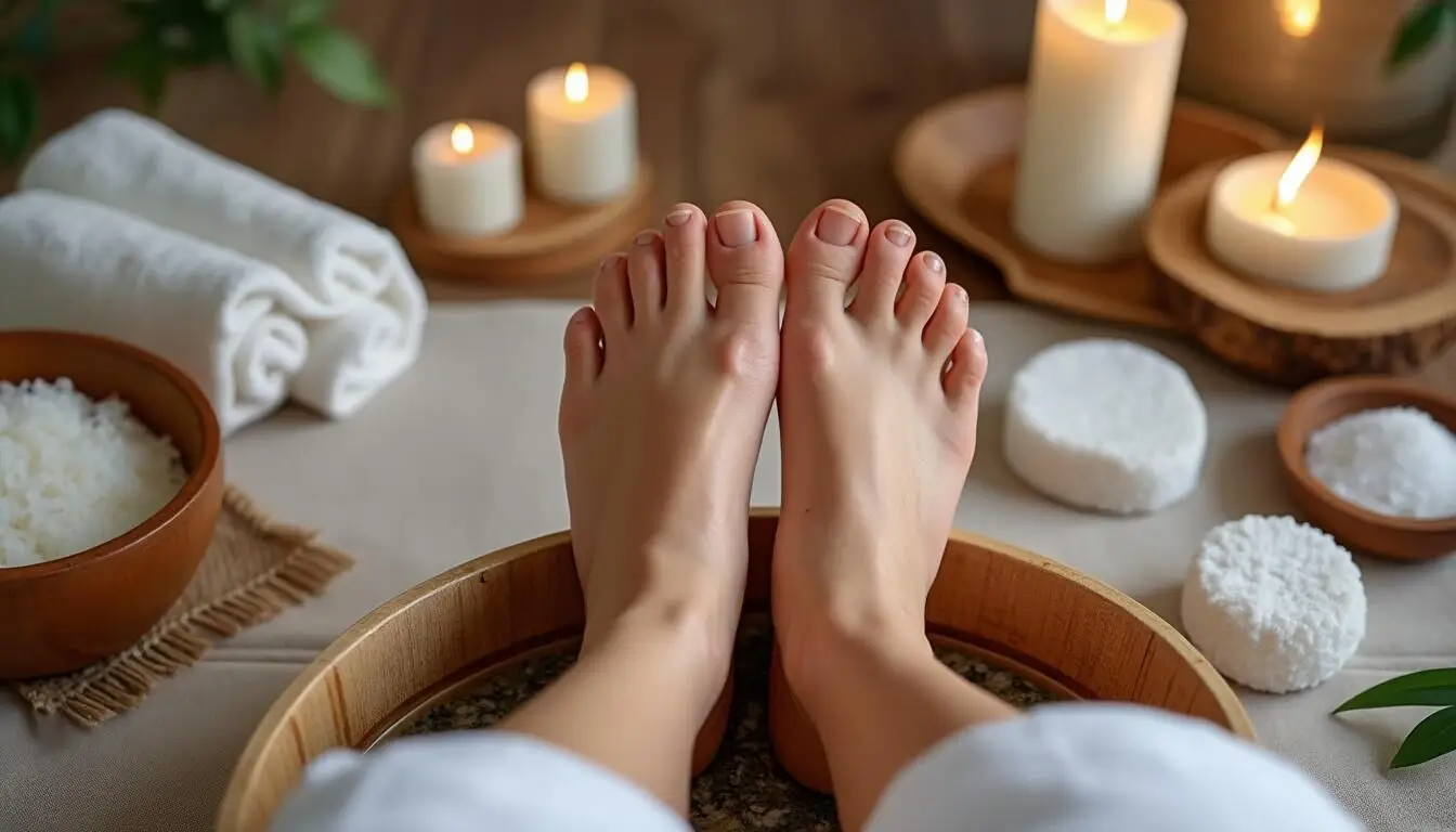 Découvrez nos soins maison pour pieds avec des astuces et remèdes naturels pour des pieds doux, soin et revitalisés au quotidien.