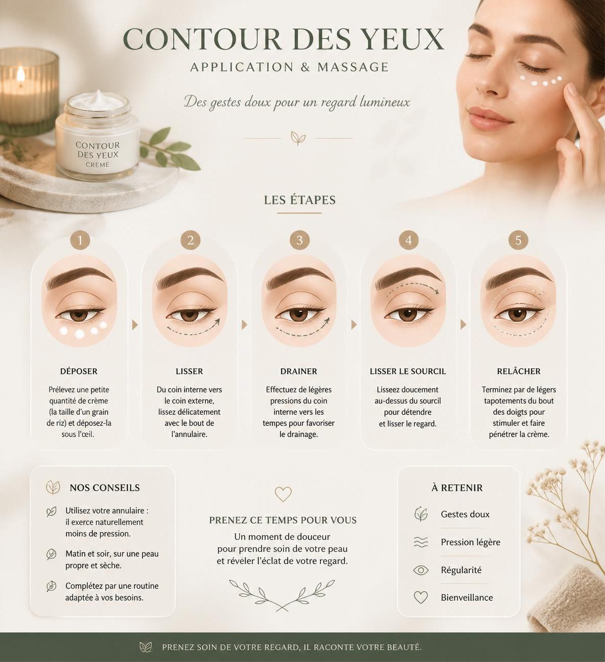 découvrez une méthode surprenante pour éliminer les cernes marqués sans recourir au correcteur ni au fond de teint, et retrouvez un regard éclatant naturellement.