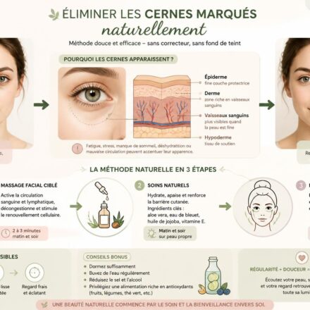 découvrez une méthode étonnante et naturelle pour éliminer efficacement les cernes marqués, sans avoir besoin de correcteur ni de fond de teint. adoptez une nouvelle routine beauté simple et efficace pour un regard frais et lumineux.