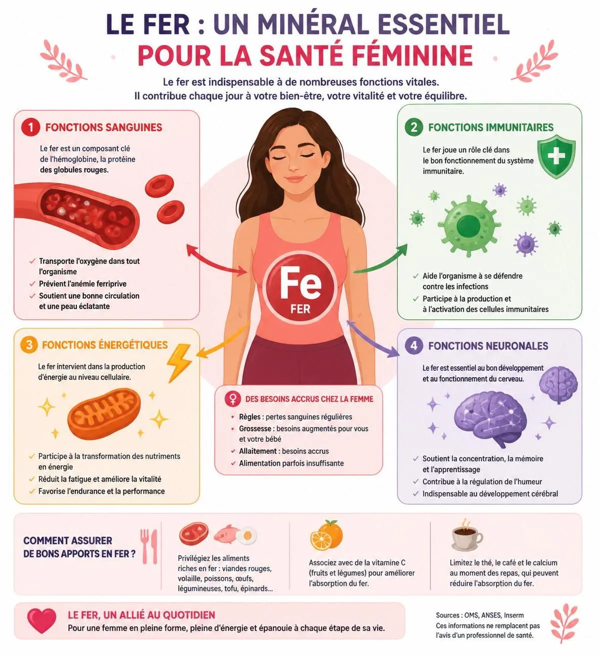 découvrez les 20 meilleures sources naturelles riches en fer, idéales pour les femmes afin de maintenir leur énergie et leur santé au quotidien.