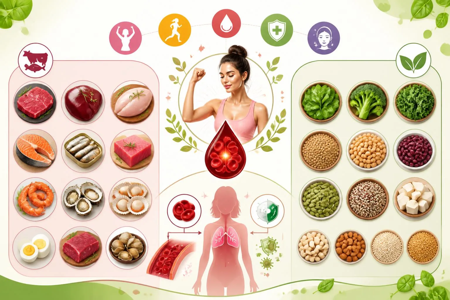 Aliments riches en fer : top 20 sources naturelles pour les femmes découvrez les 20 meilleures sources naturelles d'aliments riches en fer spécialement recommandées pour les femmes, pour booster votre énergie et améliorer votre santé.