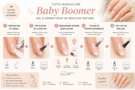 découvrez notre tuto baby boomer pour ongles en gel et vernis, et obtenez un résultat naturel et élégant facilement à la maison.