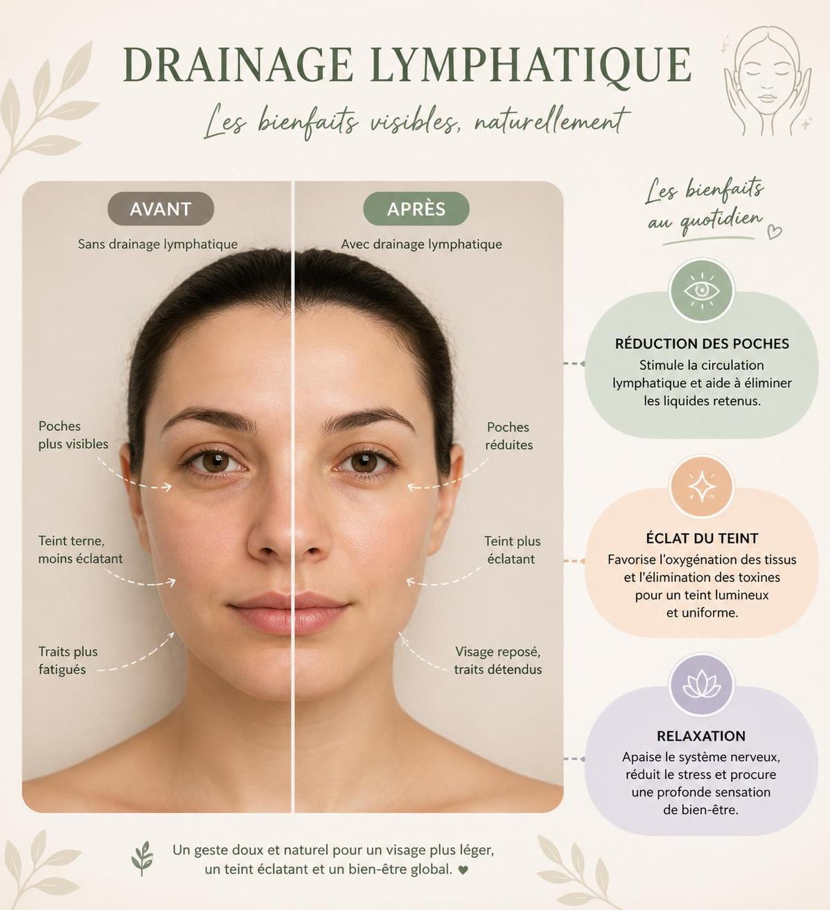 découvrez les techniques efficaces du drainage lymphatique du visage et ses bienfaits pour une peau éclatante et une meilleure détente.