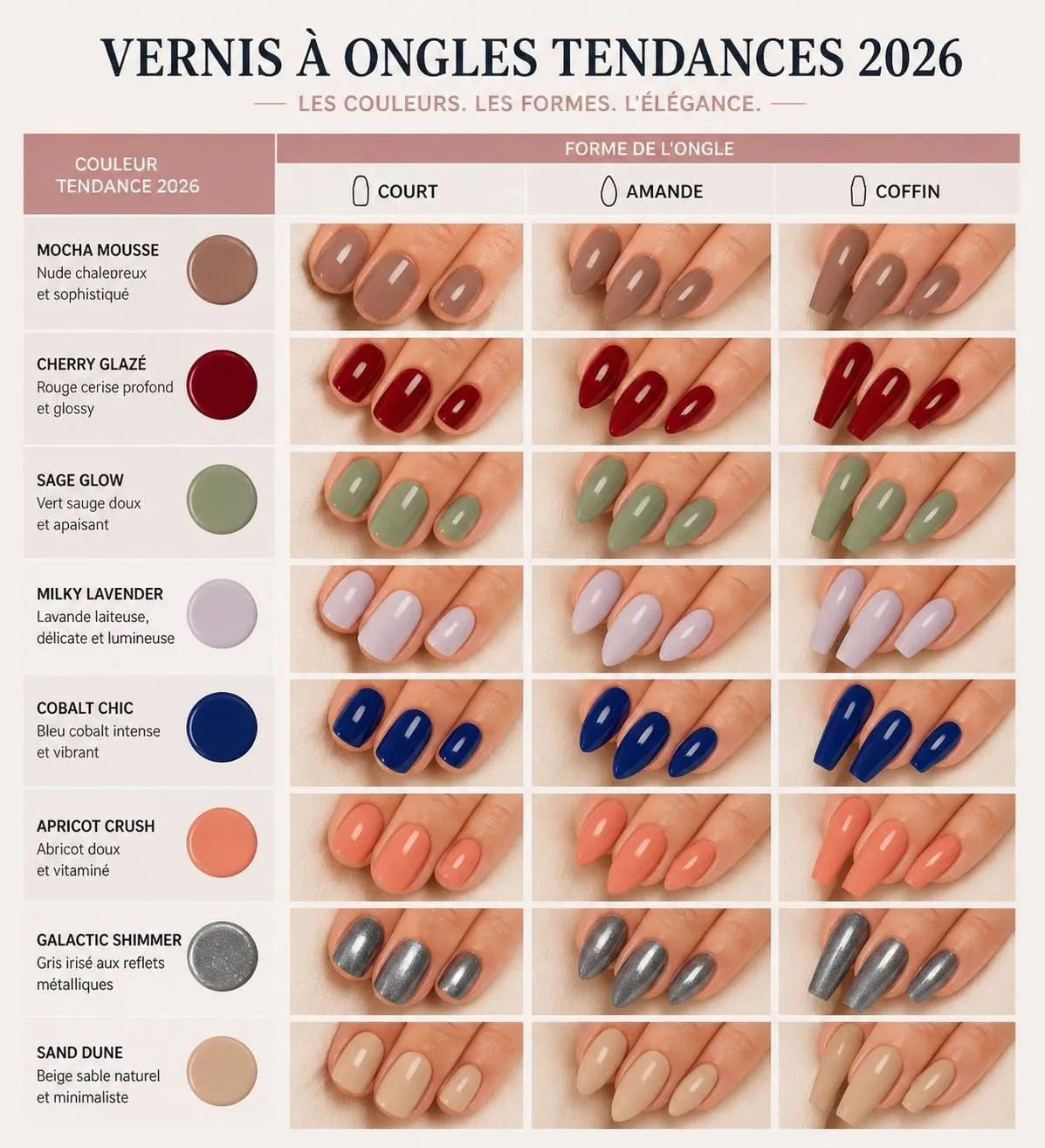 découvrez 50 idées d'ongles tendance pour 2026, des designs faciles à reproduire pour un look chic et moderne à adopter sans effort.