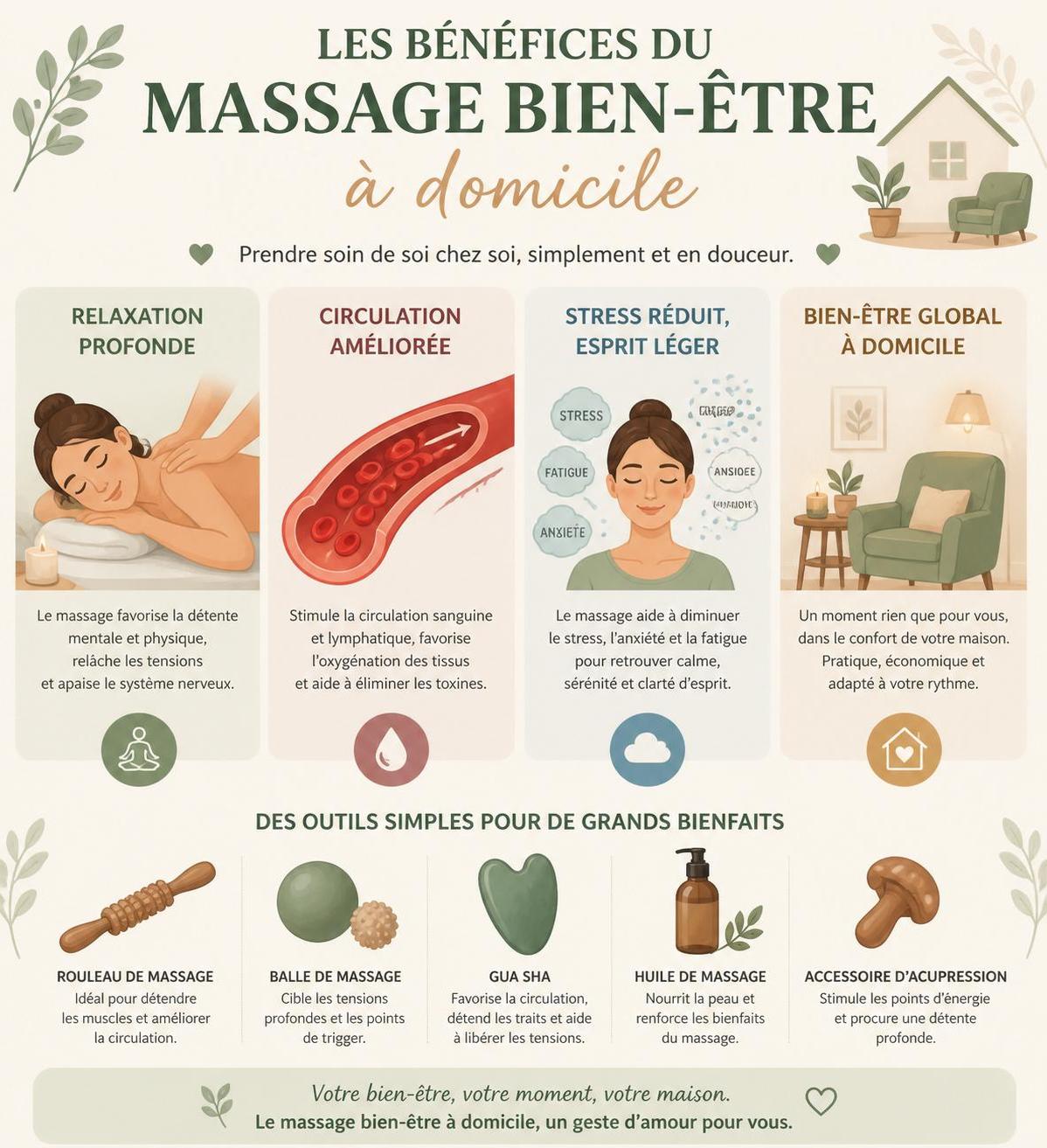 découvrez des techniques simples de massage bien-être à réaliser facilement chez vous pour détente et relaxation immédiates.