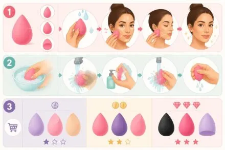 Beauty Blender : comment l’utiliser, le nettoyer et lequel choisir selon son budget découvrez comment utiliser et nettoyer votre beauty blender efficacement, et trouvez le modèle idéal adapté à votre budget pour un maquillage parfait.