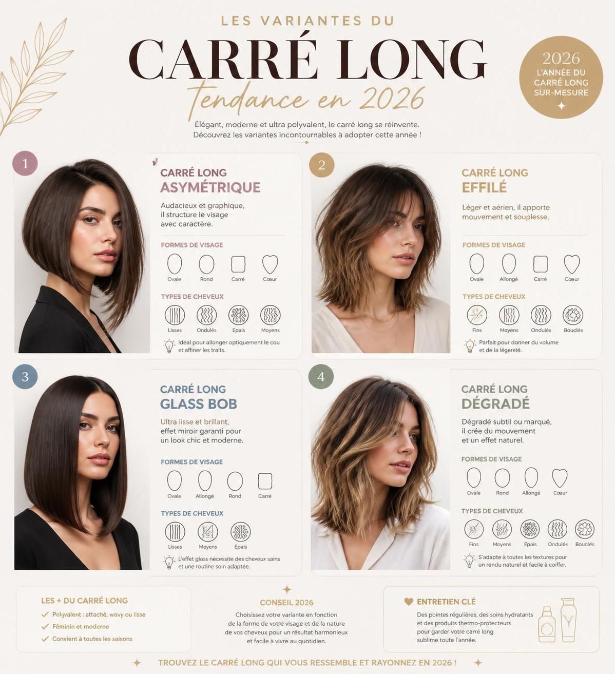 découvrez les tendances du carré long en 2026 et explorez les variantes de coupe qui font sensation cette année pour un style moderne et élégant.