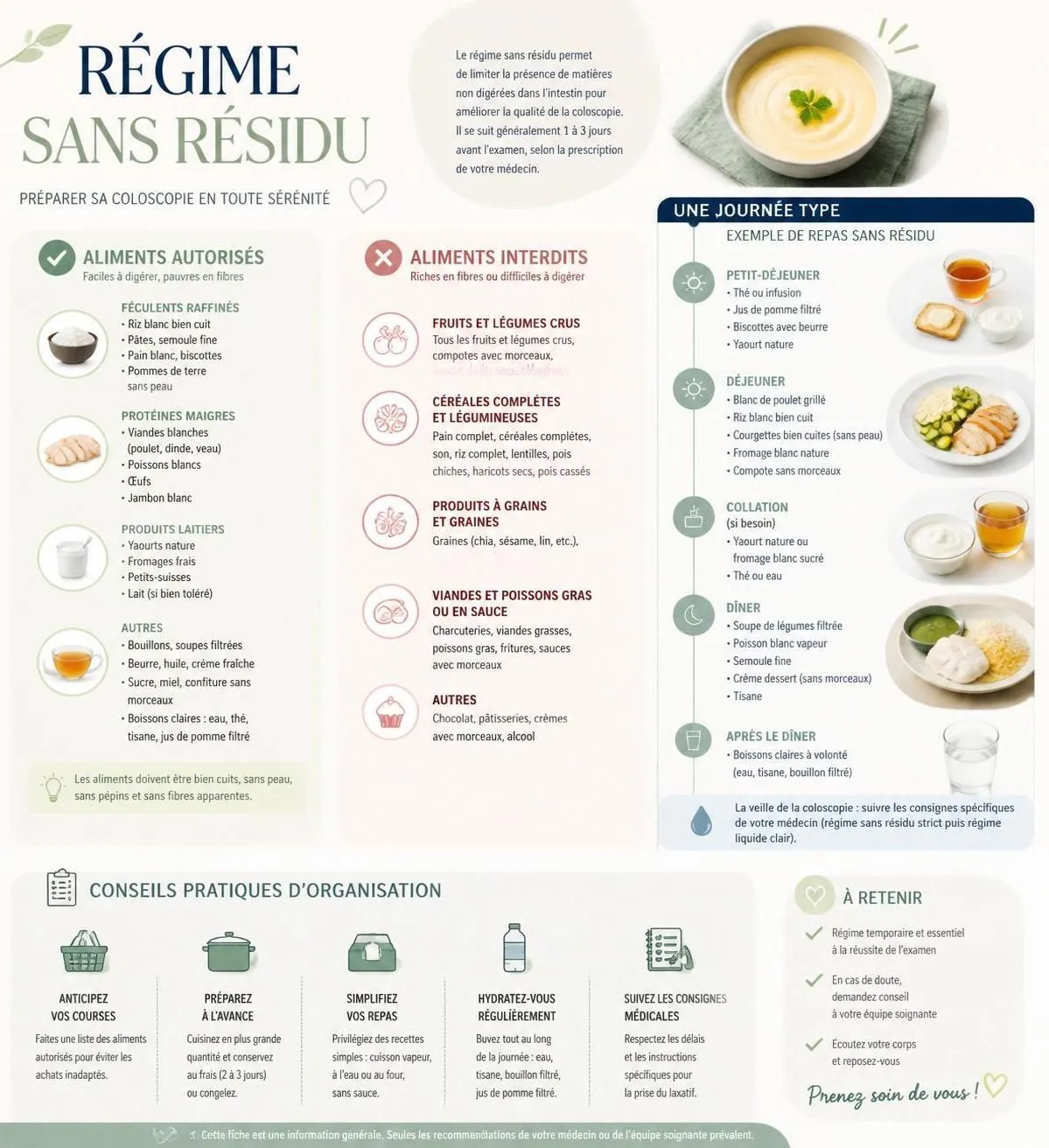 découvrez notre guide pratique 2026 sur la diète sans résidu avec un menu type complet pour faciliter votre alimentation et optimiser votre confort digestif.