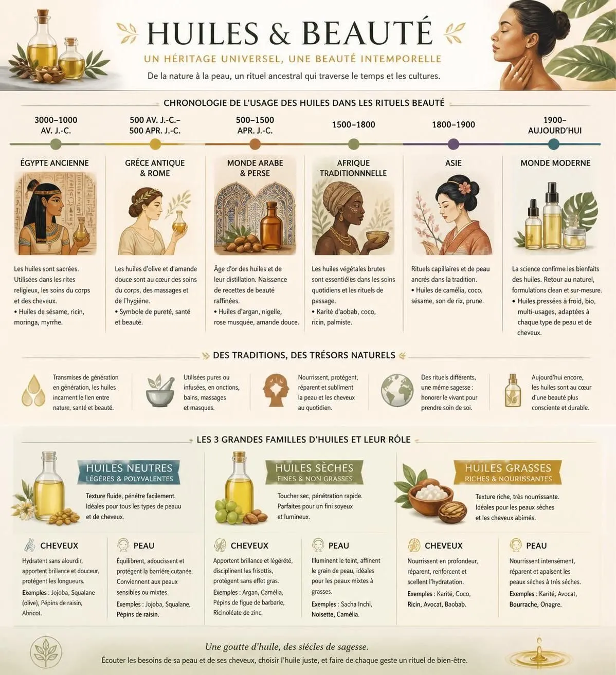 découvrez comment choisir l'huile neutre idéale pour votre peau et vos cheveux : sèche, grasse ou légère, trouvez la solution adaptée à vos besoins pour une beauté naturelle et saine.