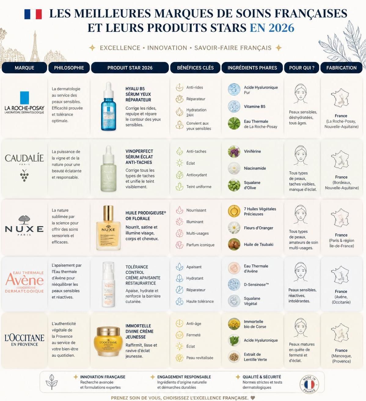 découvrez notre sélection des meilleures marques de soins françaises en 2026, alliant qualité, innovation et savoir-faire pour une routine beauté exceptionnelle.