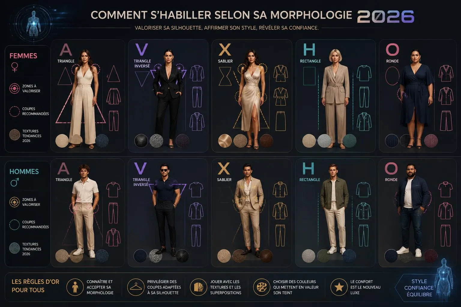 découvrez nos conseils mode 2026 pour choisir des vêtements adaptés à votre morphologie et mettre en valeur votre silhouette avec style et confiance.