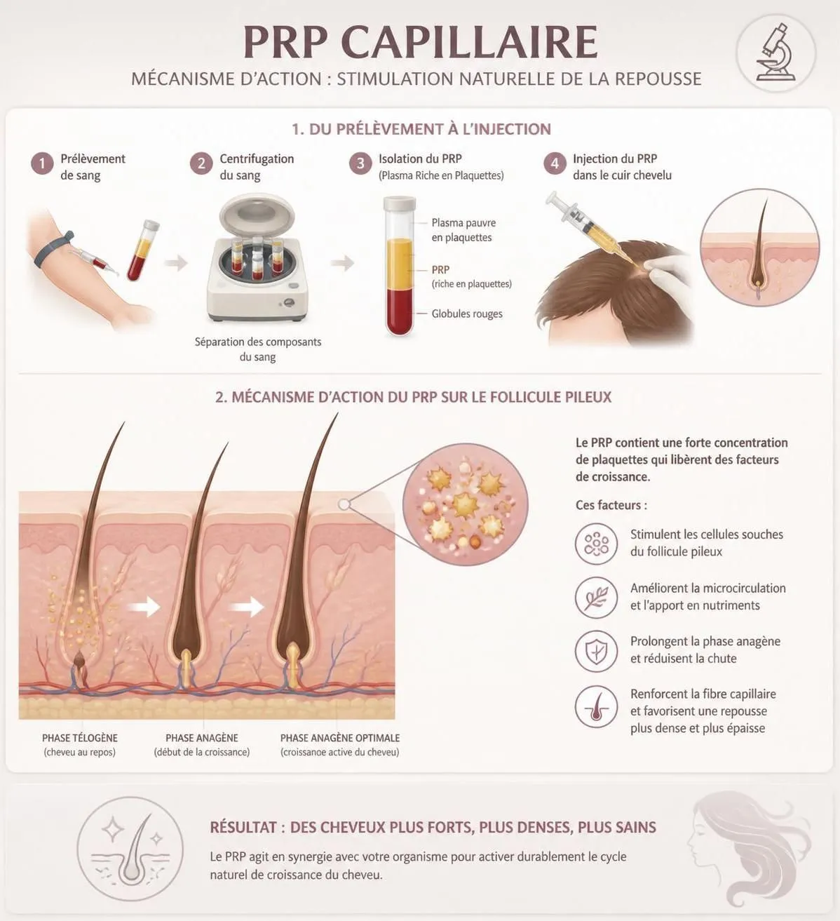 découvrez comment fonctionne le traitement prp capillaire, les résultats attendus et les tarifs associés pour retrouver une chevelure plus dense et en meilleure santé.