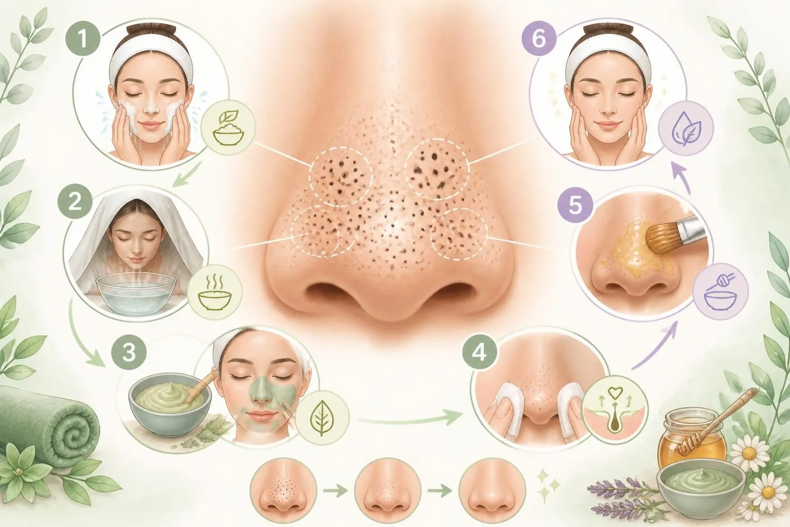 découvrez des méthodes efficaces et douces pour éliminer les points noirs du nez sans endommager votre peau, et retrouvez un teint net et éclatant.