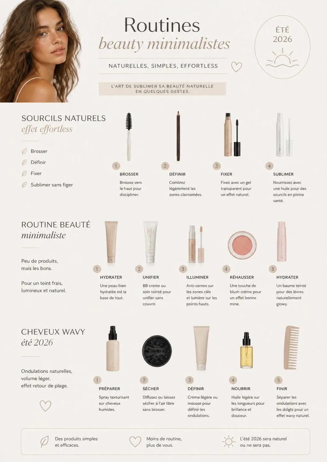 découvrez les tendances beauté été 2026 avec les looks essentiels et les produits incontournables pour un style frais et éclatant toute la saison.