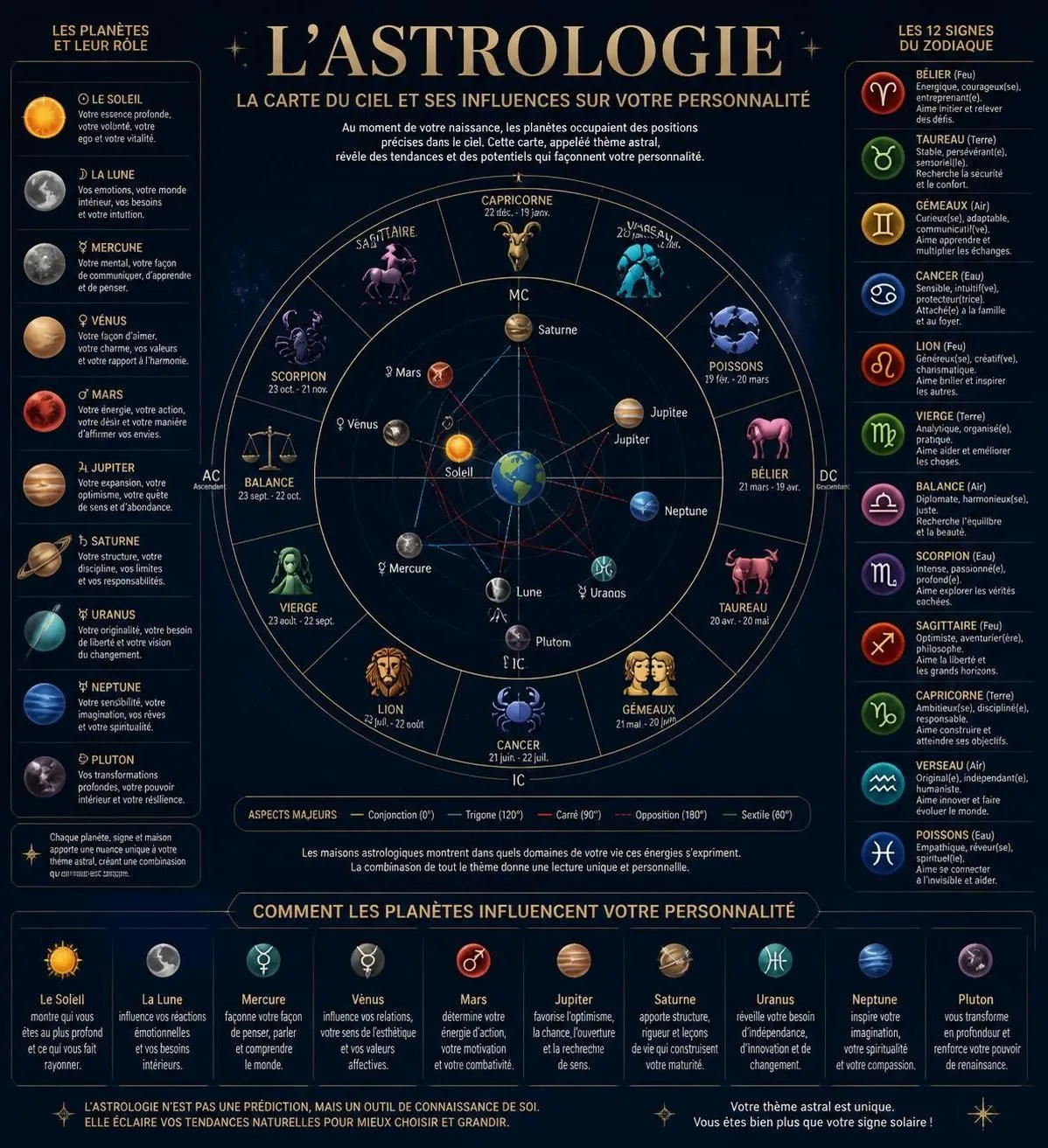découvrez comment calculer votre thème astrologique et ce que chaque planète révèle sur votre personnalité. explorez l'influence des astres pour mieux vous connaître.