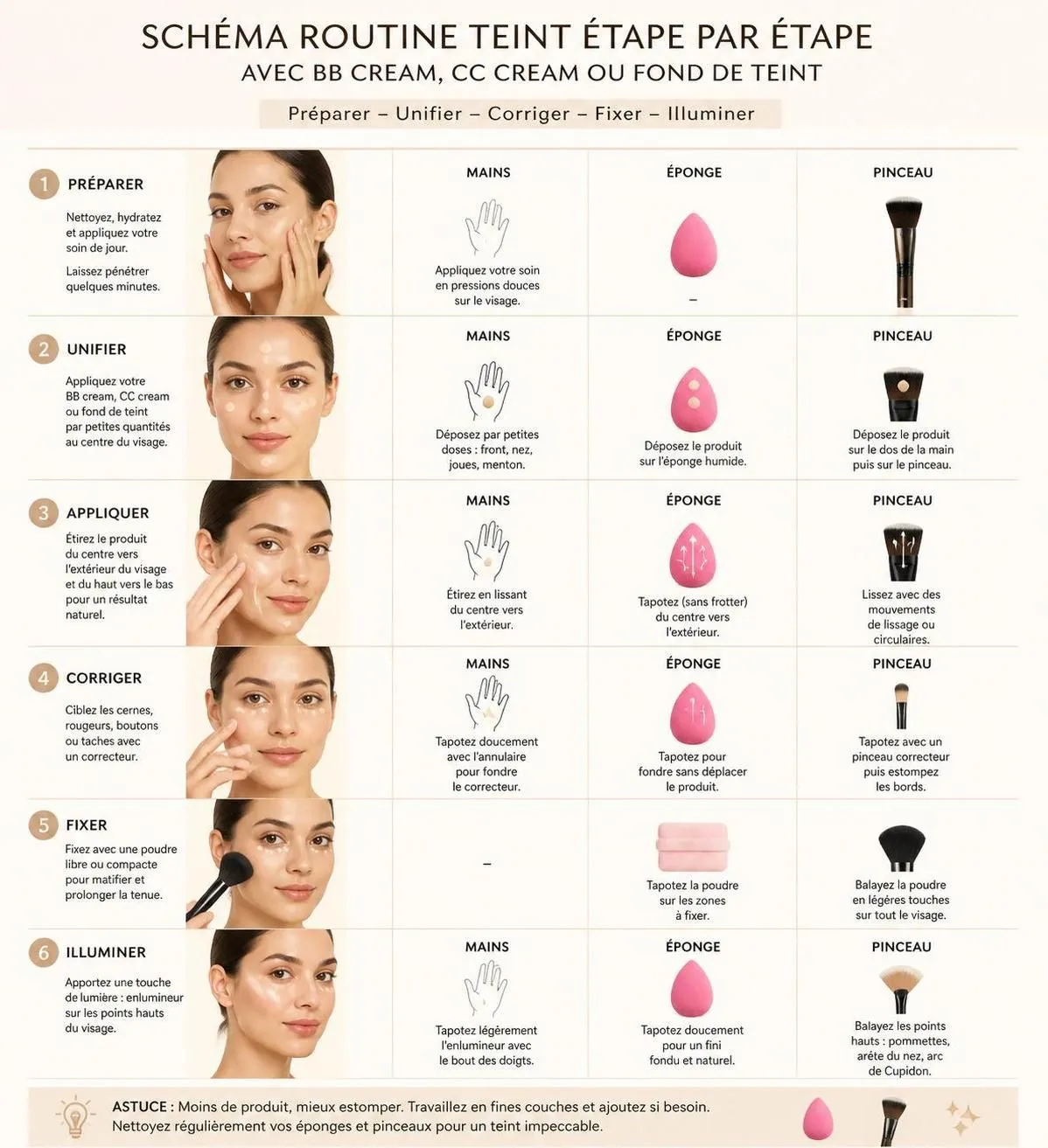 découvrez les différences entre bb cream, cc cream et fond de teint pour choisir le produit adapté à votre peau et obtenir un teint parfait sans erreur.