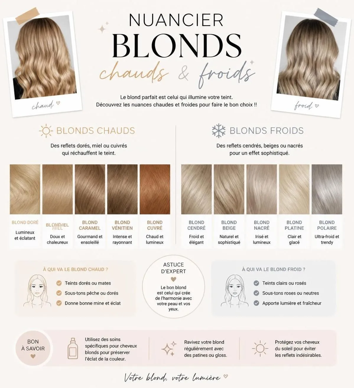 découvrez comment choisir la nuance de blond parfaite et réussir votre coloration blonde chez vous ou en salon grâce à nos conseils experts.