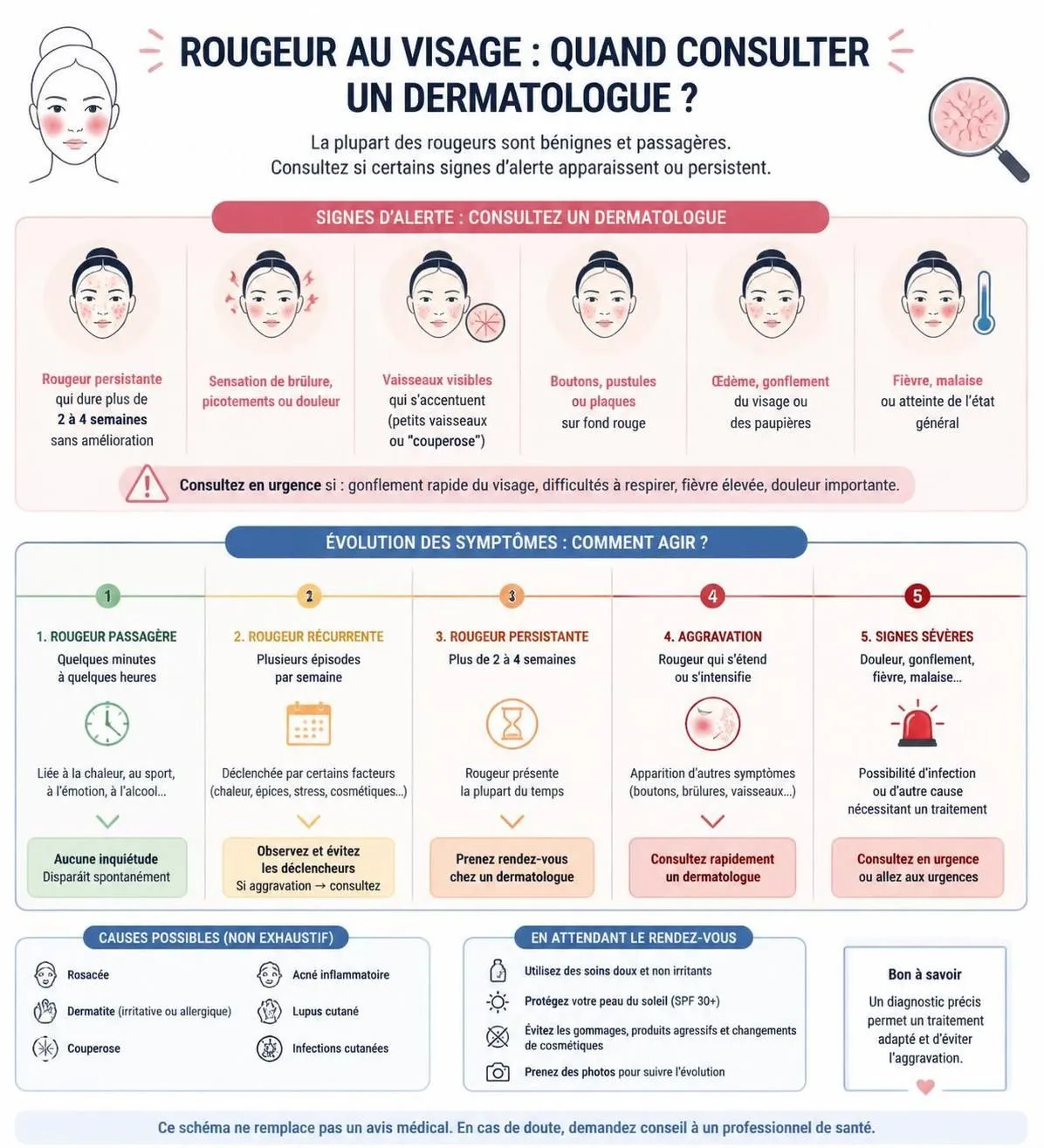 découvrez les causes possibles des rougeurs au visage, apprenez quand consulter un professionnel et explorez les soins calmants efficaces pour apaiser votre peau.
