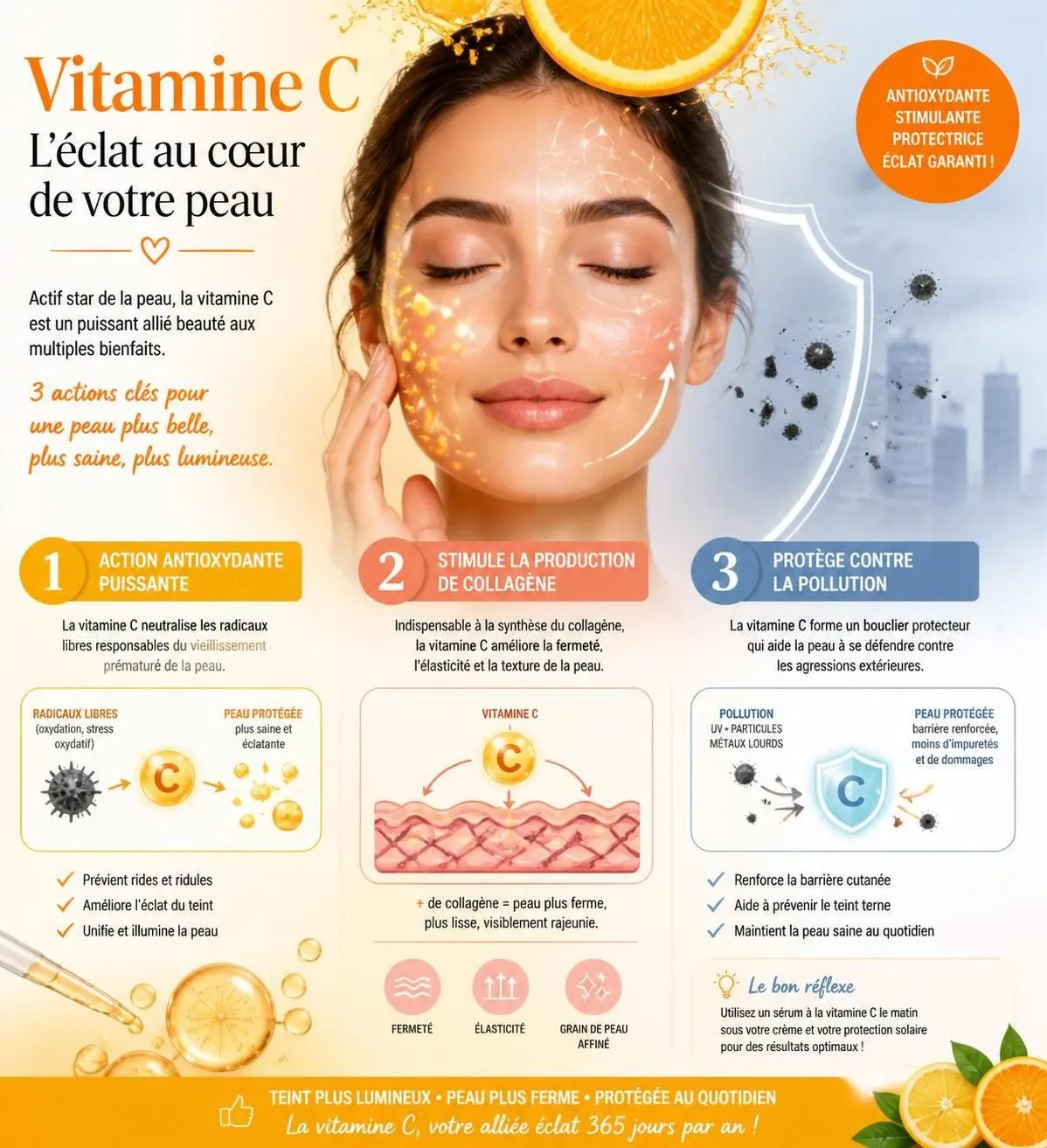 découvrez comment choisir le sérum à la vitamine c idéal et apprenez dans quel ordre l'intégrer parfaitement à votre routine beauté pour une peau éclatante et revitalisée.