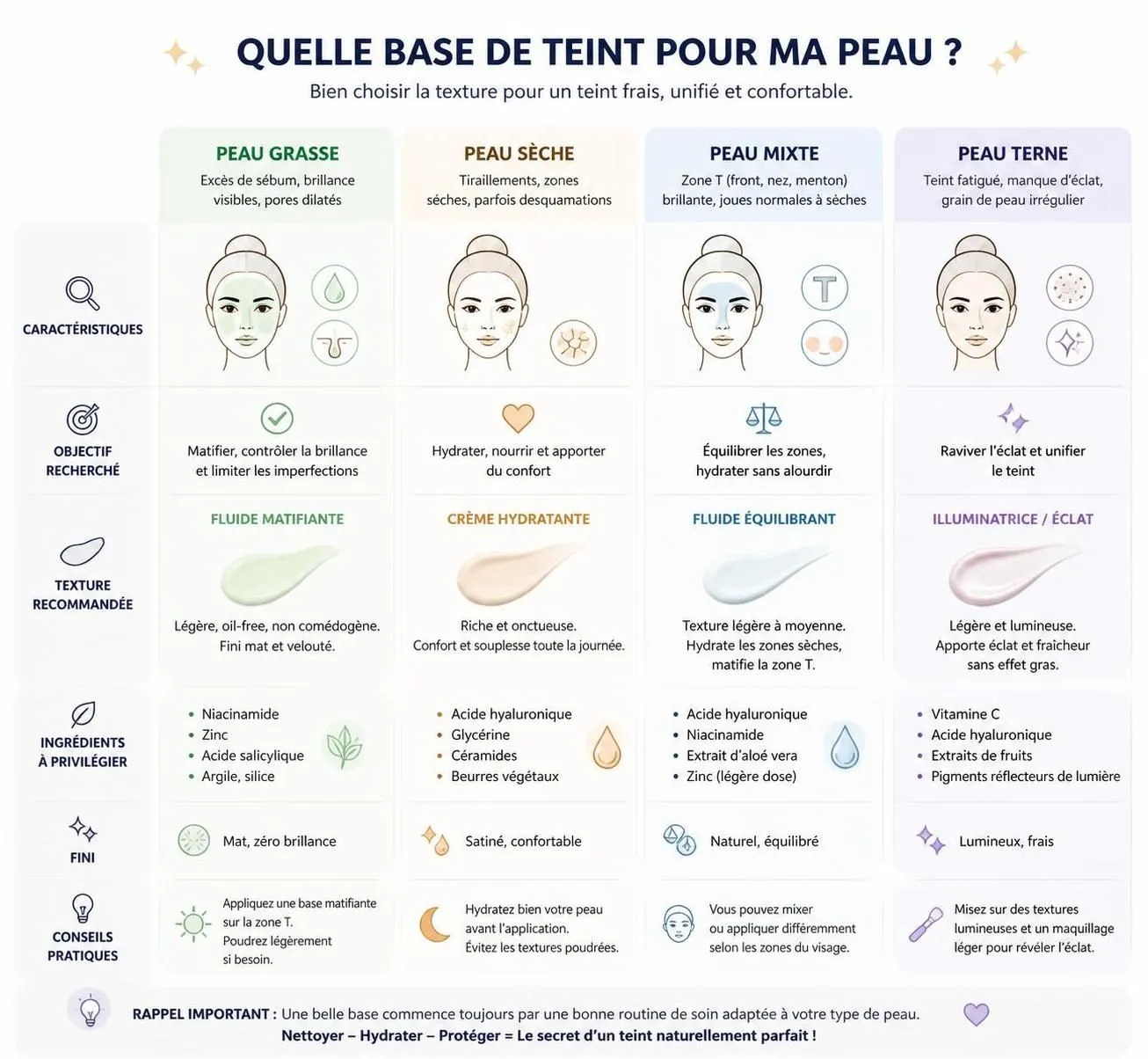 découvrez à quoi sert réellement une base de teint et comment choisir celle qui convient parfaitement à votre type de peau pour un maquillage impeccable et durable.