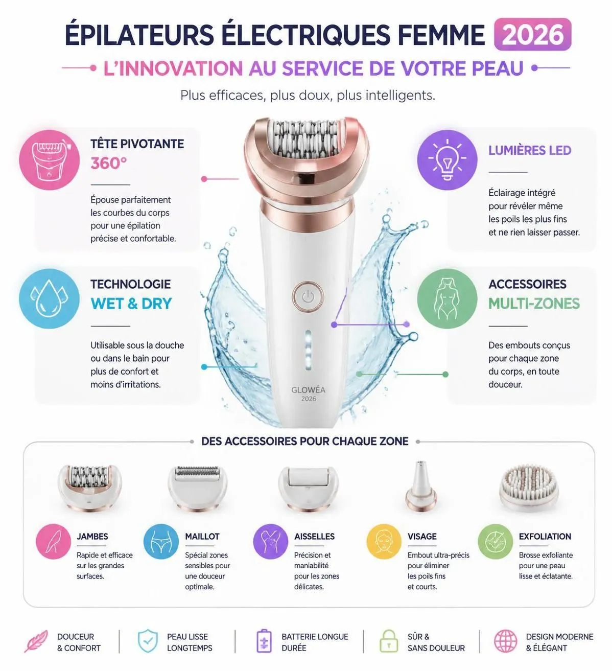 découvrez notre comparatif 2026 des meilleurs épilateurs électriques pour femmes, adaptés à chaque type de poil et zone d'épilation pour une peau lisse et parfaite.