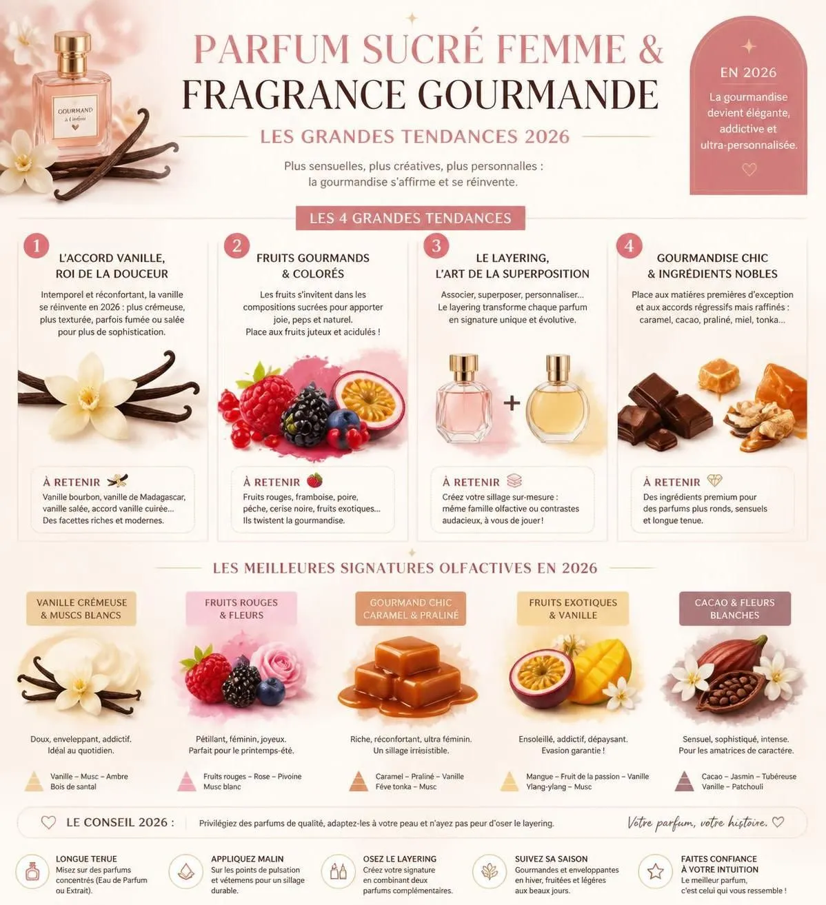 découvrez notre sélection des meilleures fragrances sucrées pour femme en 2026, des parfums gourmands irrésistibles à ne pas manquer pour sublimer votre style.