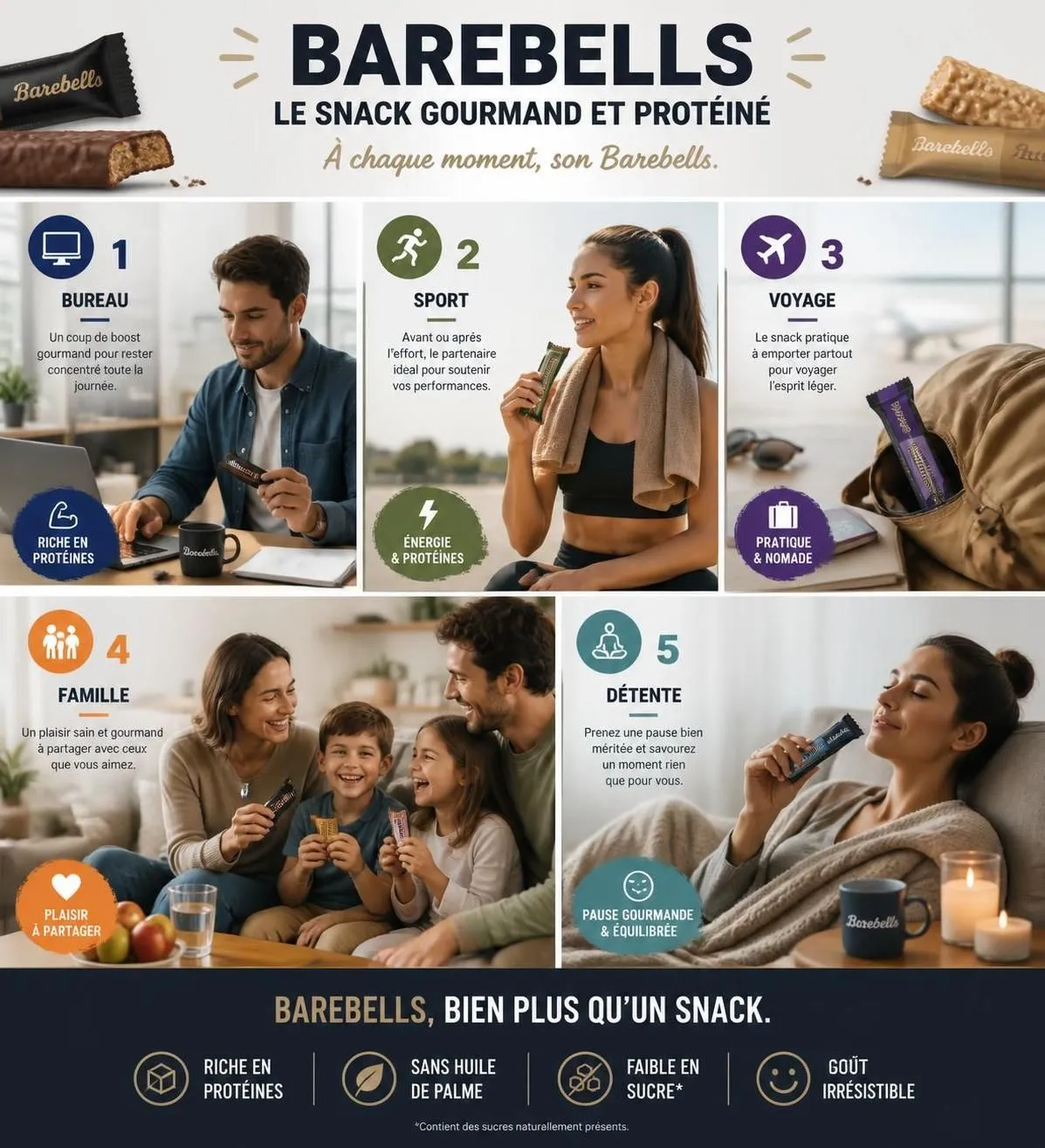 découvrez barebells, la marque incontournable de snacks protéinés. retrouvez nos barres et boissons favorites pour booster votre performance au quotidien.