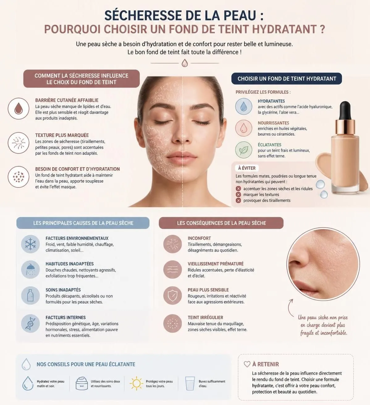 découvrez les meilleurs fonds de teint pour peau sèche avec des formules hydratantes adaptées. apprenez à choisir le niveau de couvrance idéal pour un teint lumineux et naturel.