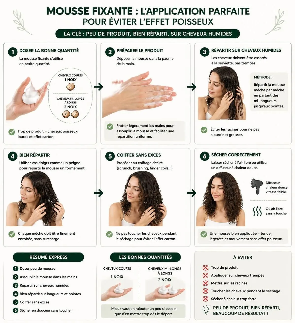découvrez comment choisir la mousse fixante idéale pour vos cheveux et apprenez à l'appliquer correctement pour un maintien parfait sans effet poisseux.