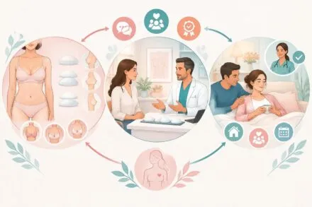 découvrez les types d’implants mammaires, les critères pour choisir votre chirurgien et les étapes de la récupération après une augmentation mammaire.