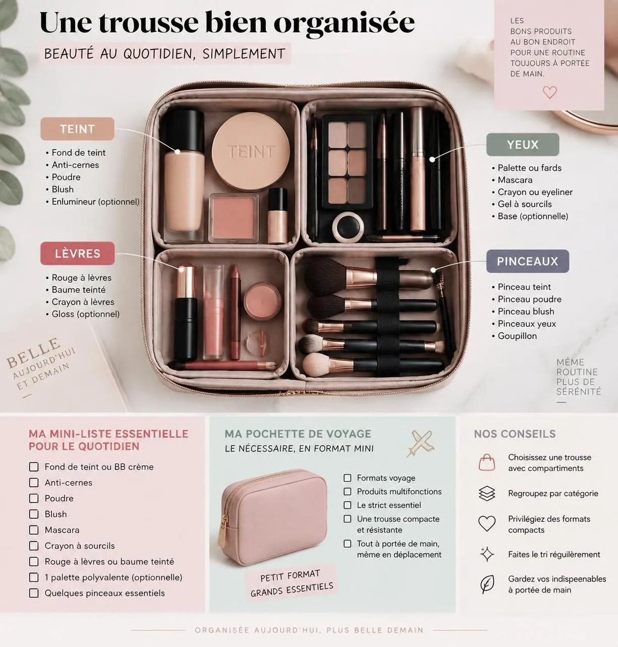 apprenez à trier vos cosmétiques, repérer les produits périmés et organiser votre trousse beauté pour une routine plus simple et efficace.