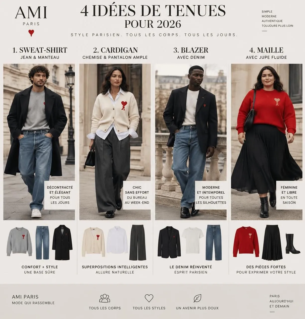 découvrez l’histoire d’ami paris, ses pièces iconiques et nos conseils pour adopter le style parisien de la marque en 2026.