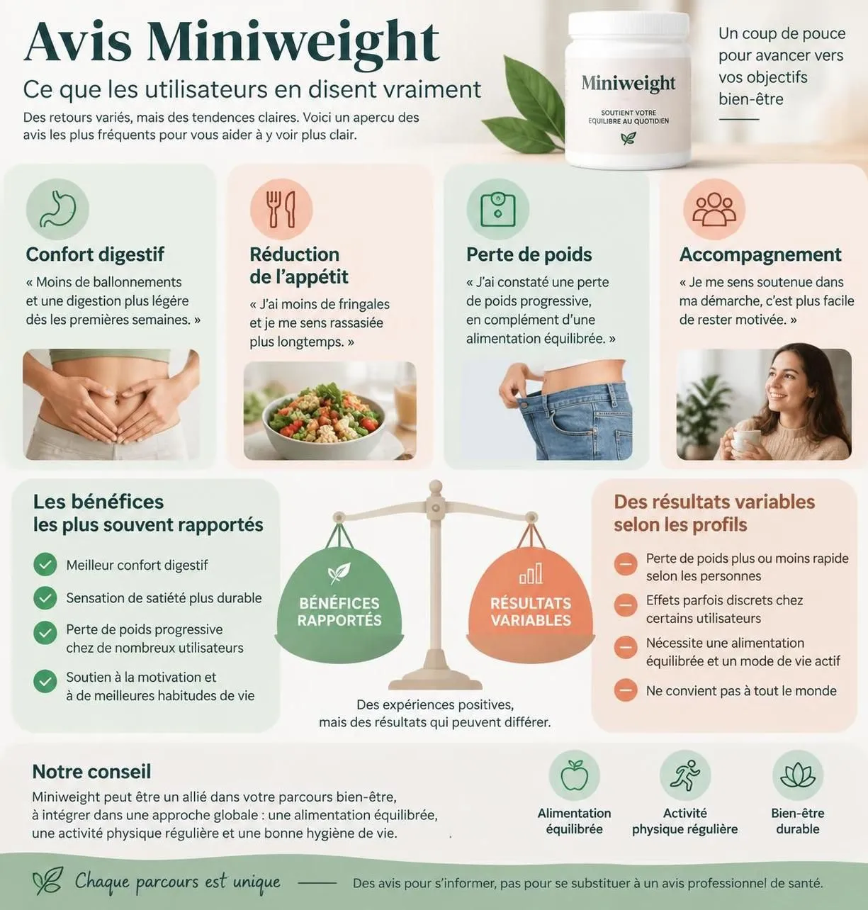 découvrez notre avis sur miniweight : efficacité réelle comme coupe-faim, composition, effets secondaires et précautions à connaître avant de l’utiliser.
