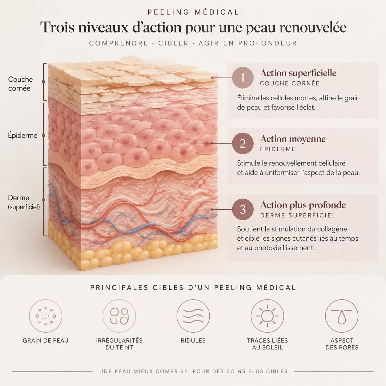 découvrez les différences entre peeling médical en cabinet et peeling cosmétique maison : résultats attendus, indications, précautions et prix.