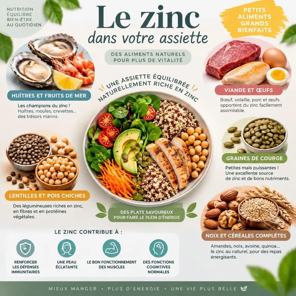 découvrez comment le zinc contribue à réduire l’acné, renforcer les ongles cassants et soutenir la santé des cheveux pour limiter leur chute.