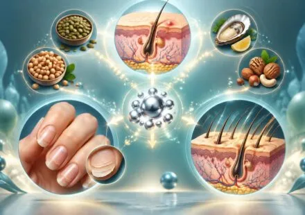 découvrez le rôle du zinc pour la peau, les ongles et les cheveux, ainsi que ses effets possibles sur l’acné, les ongles cassants et la chute de cheveux.